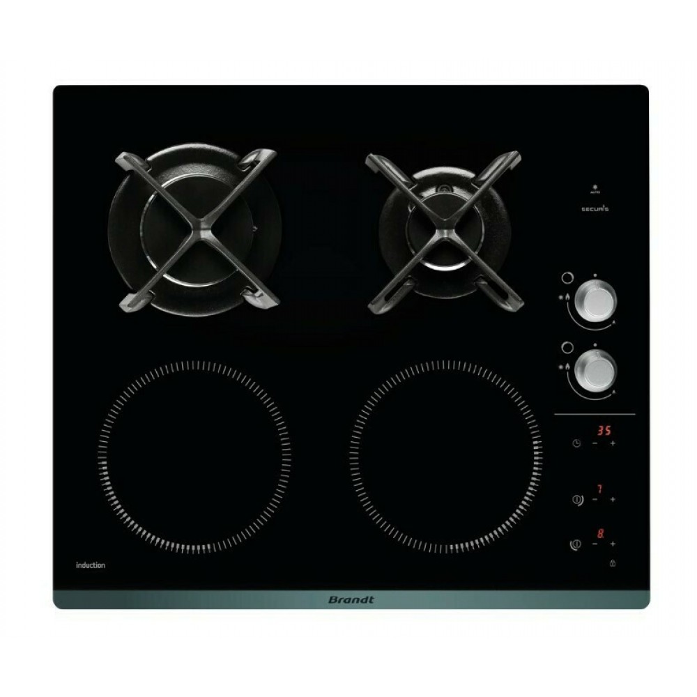 Brandt BPI6414BM Εστία Υγραερίου & Ρεύματος Αυτόνομη 56x49cm