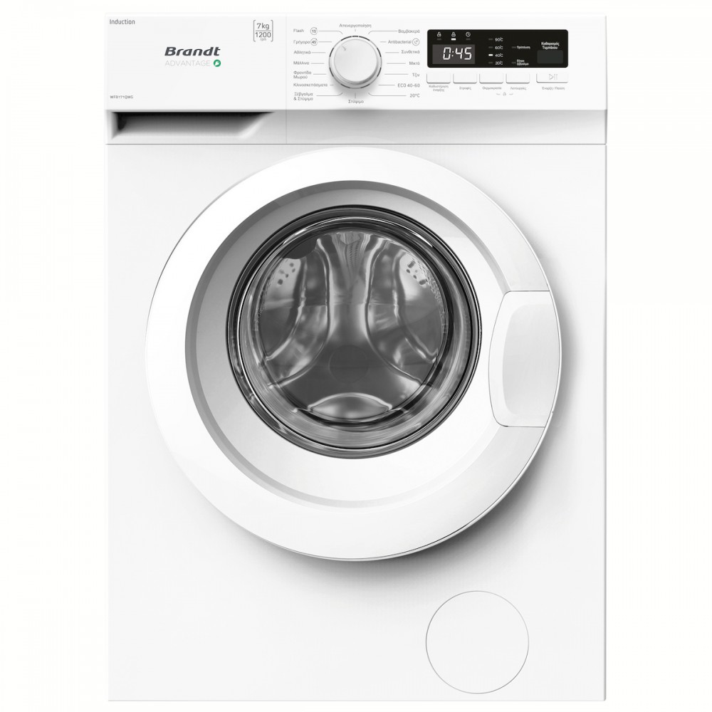 Brandt WFB171QWG Πλυντήριο Ρούχων 7kg 1200 Στροφών