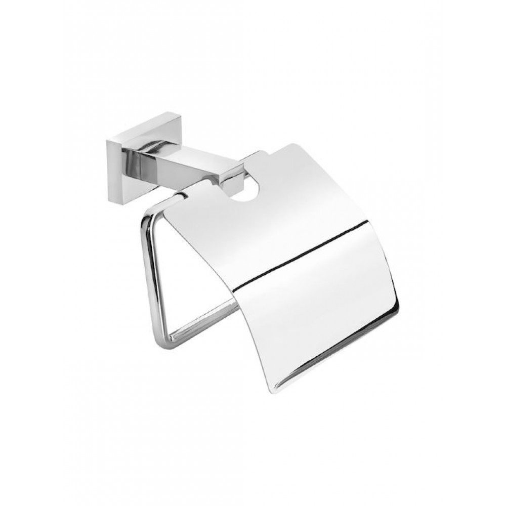 Bronze Art Lugano-Quadrato 50X6-10 Χαρτοθήκη Επιτοίχια Inox Ασημί