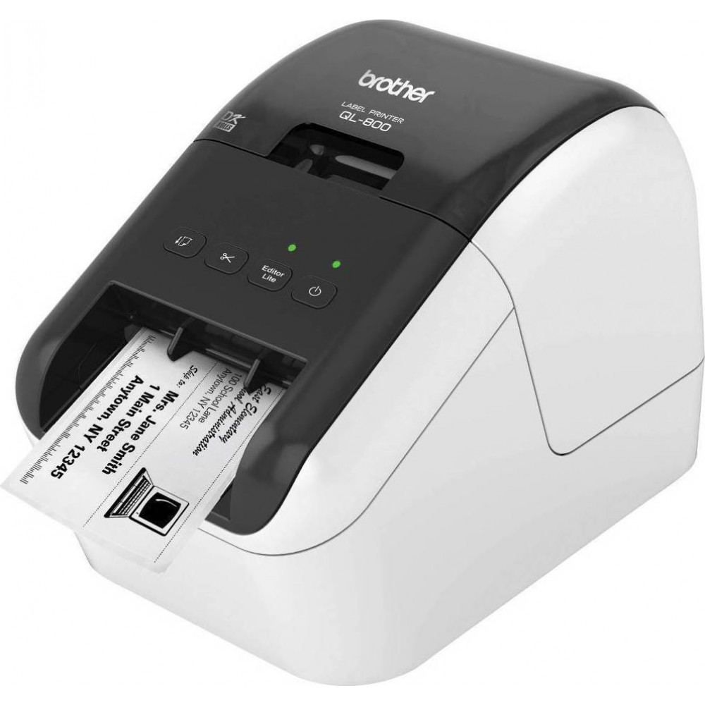 Brother P-Touch QL-800 Εκτυπωτής Ετικετών Απευθείας Μεταφοράς USB 300 dpi