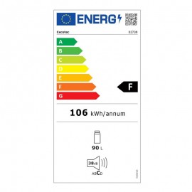Cecotec Bolero CoolMarket TT Retro Μονόπορτο Ψυγείο 90lt Υ90xΠ45.5xΒ53.5εκ. Μπλε