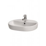 Cersanit Caspia Oval Επικαθήμενος Νιπτήρας Πορσελάνης 60x42cm Λευκός