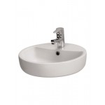 Cersanit Caspia Ring Επικαθήμενος Νιπτήρας Πορσελάνης 44x44cm Λευκός
