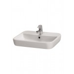 Cersanit Caspia Square Επικαθήμενος Νιπτήρας Πορσελάνης 60x42cm Λευκός