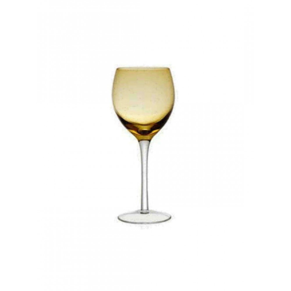 Cryspo Trio Amber Σετ Ποτήρια Νερού από Γυαλί Irid Κολωνάτα 360ml 6τμχ