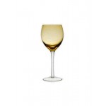 Cryspo Trio Amber Σετ Ποτήρια Νερού από Γυαλί Irid Κολωνάτα 360ml 6τμχ