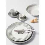 Cryspo Trio Fino Σερβίτσιο Πιάτων από Πορσελάνη Γκρι 20τμχ