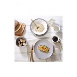 Cryspo Trio Jasper Σερβίτσιο Πιάτων από Πορσελάνη Γκρι 18τμχ