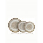 Cryspo Trio Mayo Σερβίτσιο Πιάτων από Πορσελάνη Καφέ 20τμχ