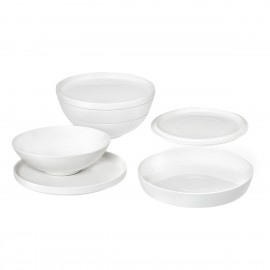 Σετ πιάτα 7 τμχ πορσελάνη Cryspo Trio Sphere White 26.064.07