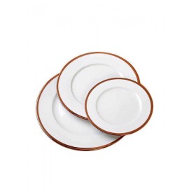 Cryspo Trio Σερβίτσιο Πιάτων από Πορσελάνη Rosegold 20τμχ