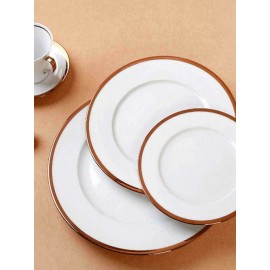 Cryspo Trio Σερβίτσιο Πιάτων από Πορσελάνη Rosegold 20τμχ