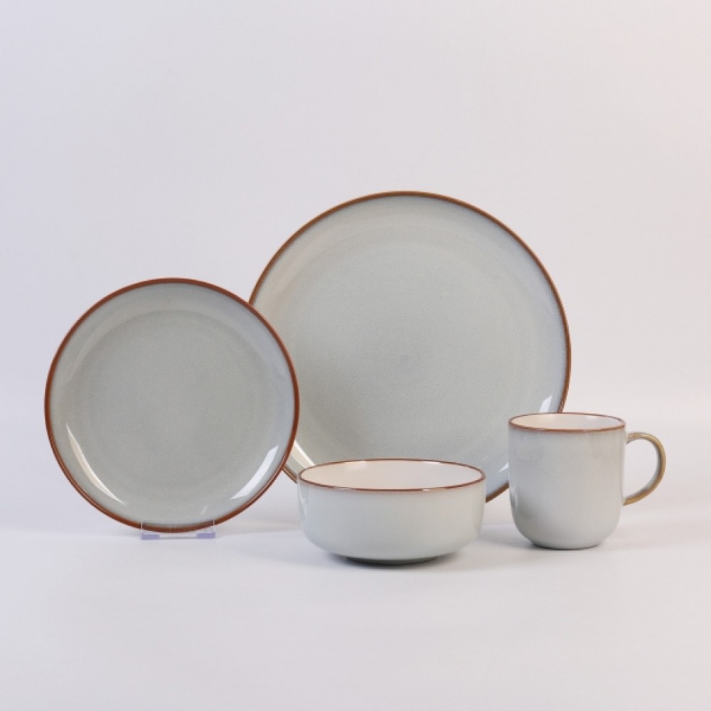Σετ 20 Τμχ Φαγητού Stoneware της Cryspo Trio Portosanto 