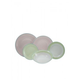 Cryspo Trio Siena Σερβίτσιο Πιάτων από Πορσελάνη Πολύχρωμο 20τμχ