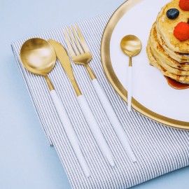 Σετ 24 τμχ μαχαιροπίρουνα Senso White Gold Matt