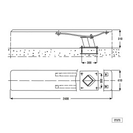 Πολυεστερικός βατήρας DB-241 κατάλληλος για ιδιωτικές πισίνες 