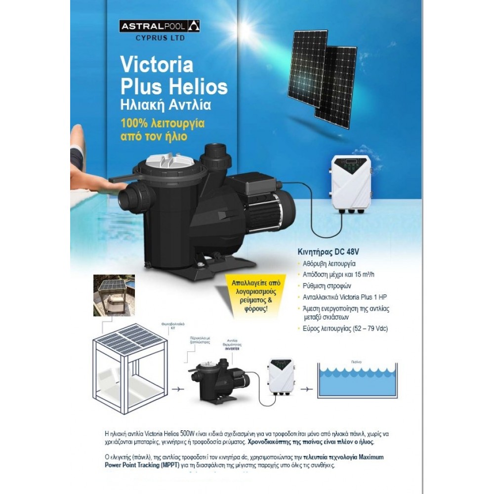 Ηλιακή αντλία Victoria Plus Helios