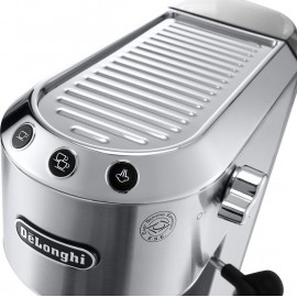 De'Longhi Dedica Pump Μηχανή Espresso 1300W Πίεσης 15bar Ασημί