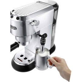 De'Longhi Dedica Pump Μηχανή Espresso 1300W Πίεσης 15bar Ασημί