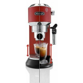 De'Longhi Dedica Pump Μηχανή Espresso 1300W Πίεσης 15bar Κόκκινη