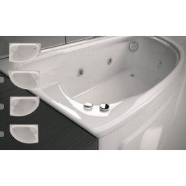 Ακρυλική ασύμμετρη γωνιακή μπανιέρα Καλλιόπη 1.65x0.95