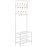 Μεταλλικό Έπιπλο Εισόδου με 3 Ράφια και 9 Κρεμάστρες 68.8 x 35.2 x 187 cm Χρώματος Λευκό Songmics (HSR04W) (SNGHSR04W)