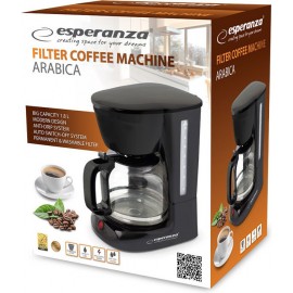 Esperanza Καφετιέρα Φίλτρου 950W Black EKC005