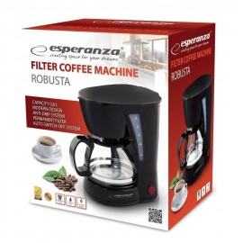 Esperanza Robusta Καφετιέρα Φίλτρου 650W Black EKC006