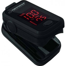 Esperanza ECO001 Παλμικό Οξύμετρο Δακτύλου σε Μαύρο χρώμα