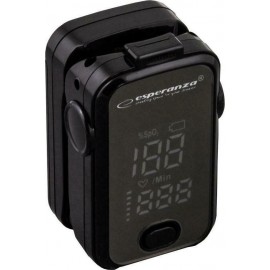 Esperanza ECO001 Παλμικό Οξύμετρο Δακτύλου σε Μαύρο χρώμα
