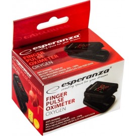 Esperanza ECO001 Παλμικό Οξύμετρο Δακτύλου σε Μαύρο χρώμα