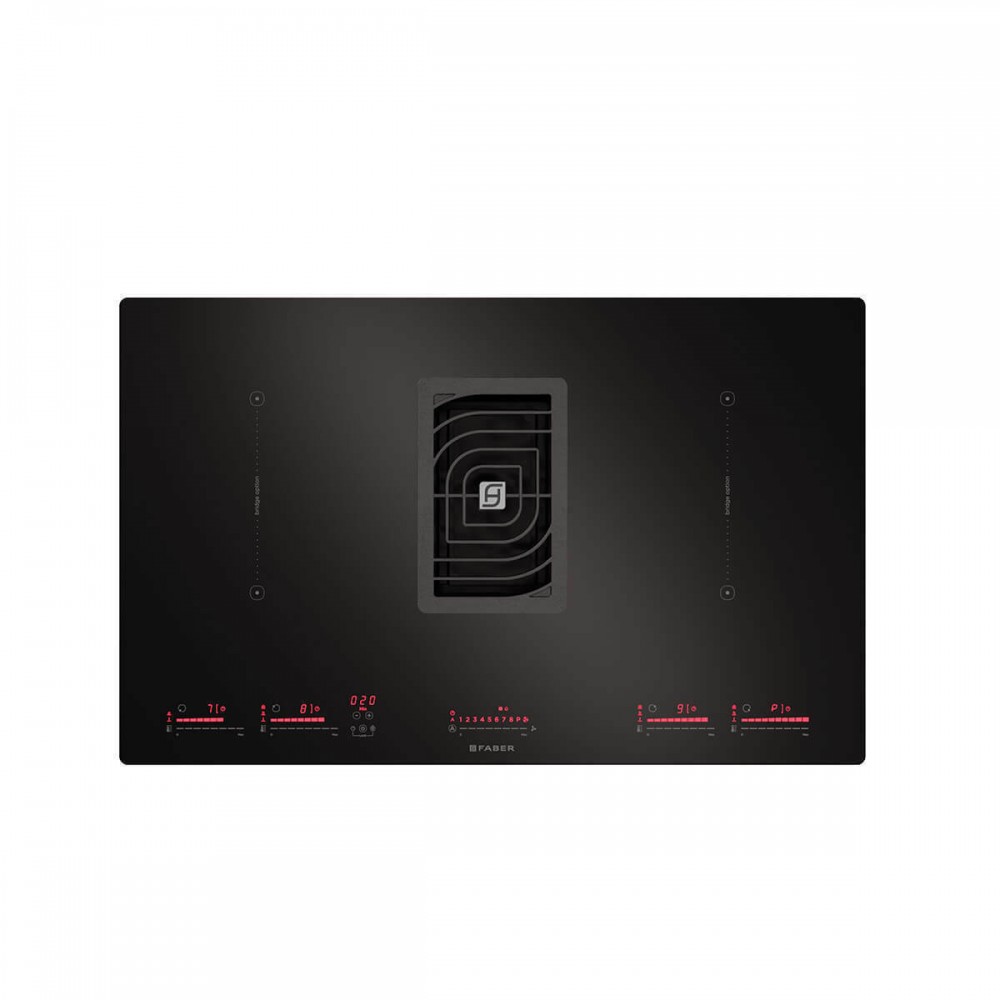 Faber Galileo BK Glass A830 Επαγωγική Εστία Αυτόνομη με Απορροφητήρα 83x52εκ.