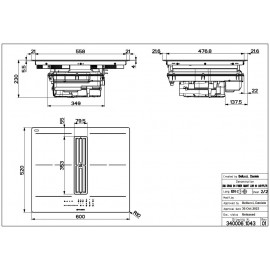Faber Galileo Slim F600 Επαγωγική Εστία Αυτόνομη με Απορροφητήρα 60x50εκ.