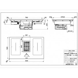 Faber Galileo BK Glass A830 Smart Επαγωγική Εστία Αυτόνομη με Απορροφητήρα 83x52εκ.