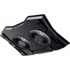Havit F2072 Cooling Pad για Laptop έως 17" με 2 Ανεμιστήρες και Φωτισμό