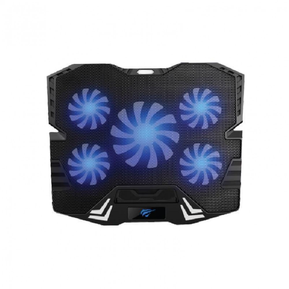 Havit F2082 Cooling Pad για Laptop έως 17.3" με 5 Ανεμιστήρες και Φωτισμό