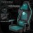 Eureka Ergonomic GC02 Καρέκλα Gaming Δερματίνης με Ρυθμιζόμενα Μπράτσα Μαύρη