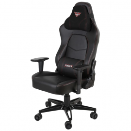 Eureka Ergonomic GC02 Καρέκλα Gaming Δερματίνης με Ρυθμιζόμενα Μπράτσα Μαύρη