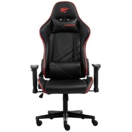 Havit GC930 Καρέκλα Gaming Δερματίνης με Ρυθμιζόμενα Μπράτσα Μαύρο/Κόκκινο
