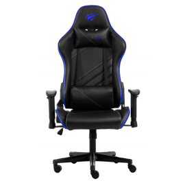 Havit GC930 Καρέκλα Gaming Δερματίνης με Ρυθμιζόμενα Μπράτσα Μαύρο/Μπλε