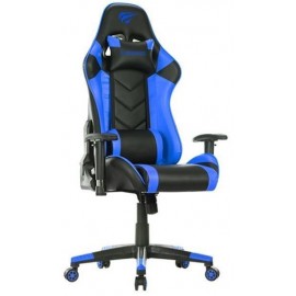 Havit GC932 Καρέκλα Gaming Δερματίνης με Ρυθμιζόμενα Μπράτσα Μαύρο/Μπλε
