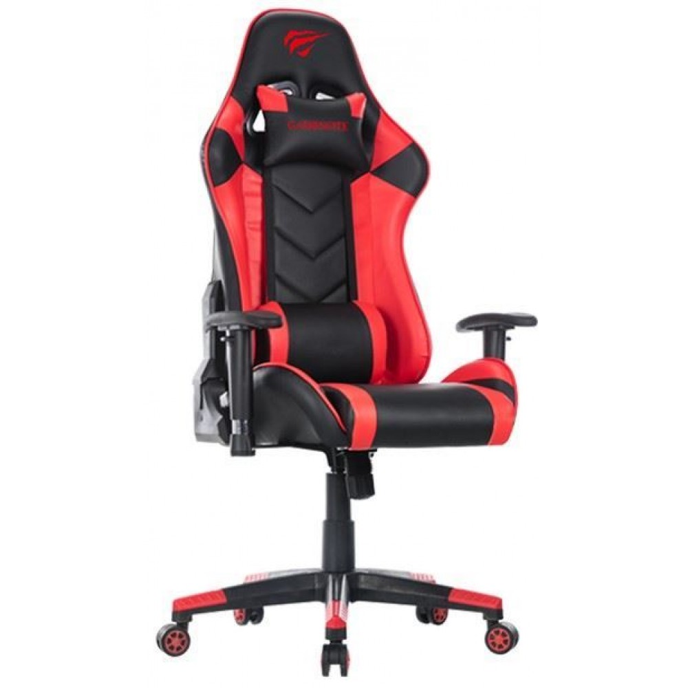Havit GC932 Καρέκλα Gaming Δερματίνης με Ρυθμιζόμενα Μπράτσα Μαύρο/Κόκκινο