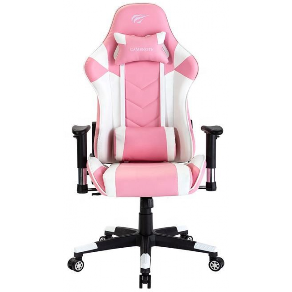 Havit GC932 Καρέκλα Gaming Δερματίνης με Ρυθμιζόμενα Μπράτσα Λευκό/Ροζ Havit GC932 Καρέκλα Gaming Δερματίνης με Ρυθμιζόμενα Μπράτσα Λευκό/Ροζ
