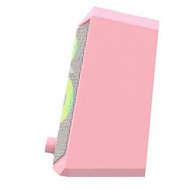 Havit SK202 Ηχεία Υπολογιστή 2.0 με Ισχύ 3W σε Ροζ Χρώμα