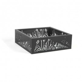 Inkazen Beringa Τζάκι Εξωτερικού Χώρου Μεταλλικό Μαύρο 60x60x20cm