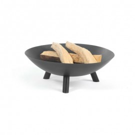 Inkazen Beringa Τζάκι Εξωτερικού Χώρου Μεταλλικό Μαύρο 60x60x20cm