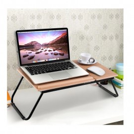 Costway Τραπεζάκι για Laptop Καφέ (HW67555)