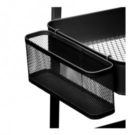 Atmosphera Τρόλει Κουζίνας Μεταλλικό σε Μαύρο Χρώμα 3 Θέσεων 52.8x30x76cm