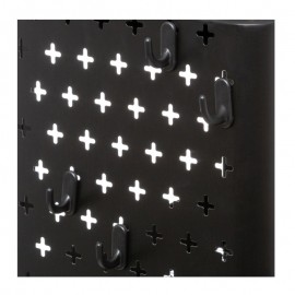 Atmosphera Τρόλει Κουζίνας Μεταλλικό σε Μαύρο Χρώμα 3 Θέσεων 52.8x30x76cm