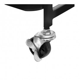 Atmosphera Τρόλει Κουζίνας Μεταλλικό σε Μαύρο Χρώμα 3 Θέσεων 52.8x30x76cm